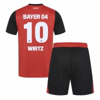 Dres Bayer Leverkusen Florian Wirtz #10 Domáci pre deti 2024-25 Krátky Rukáv (+ trenírky)